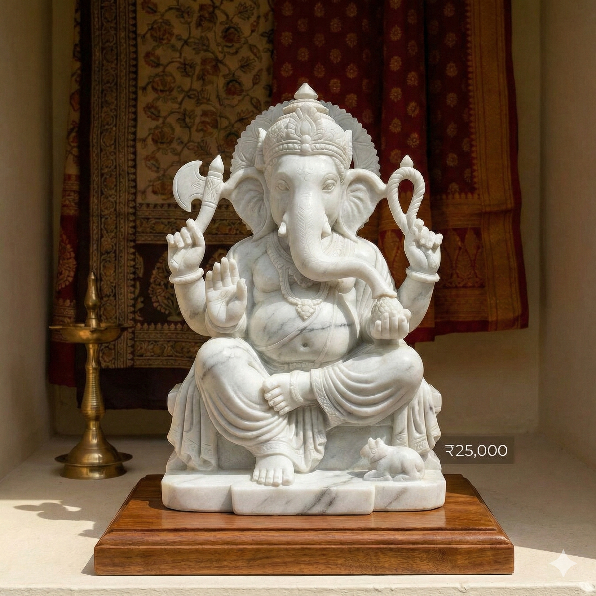 Marble Ganesh Murti