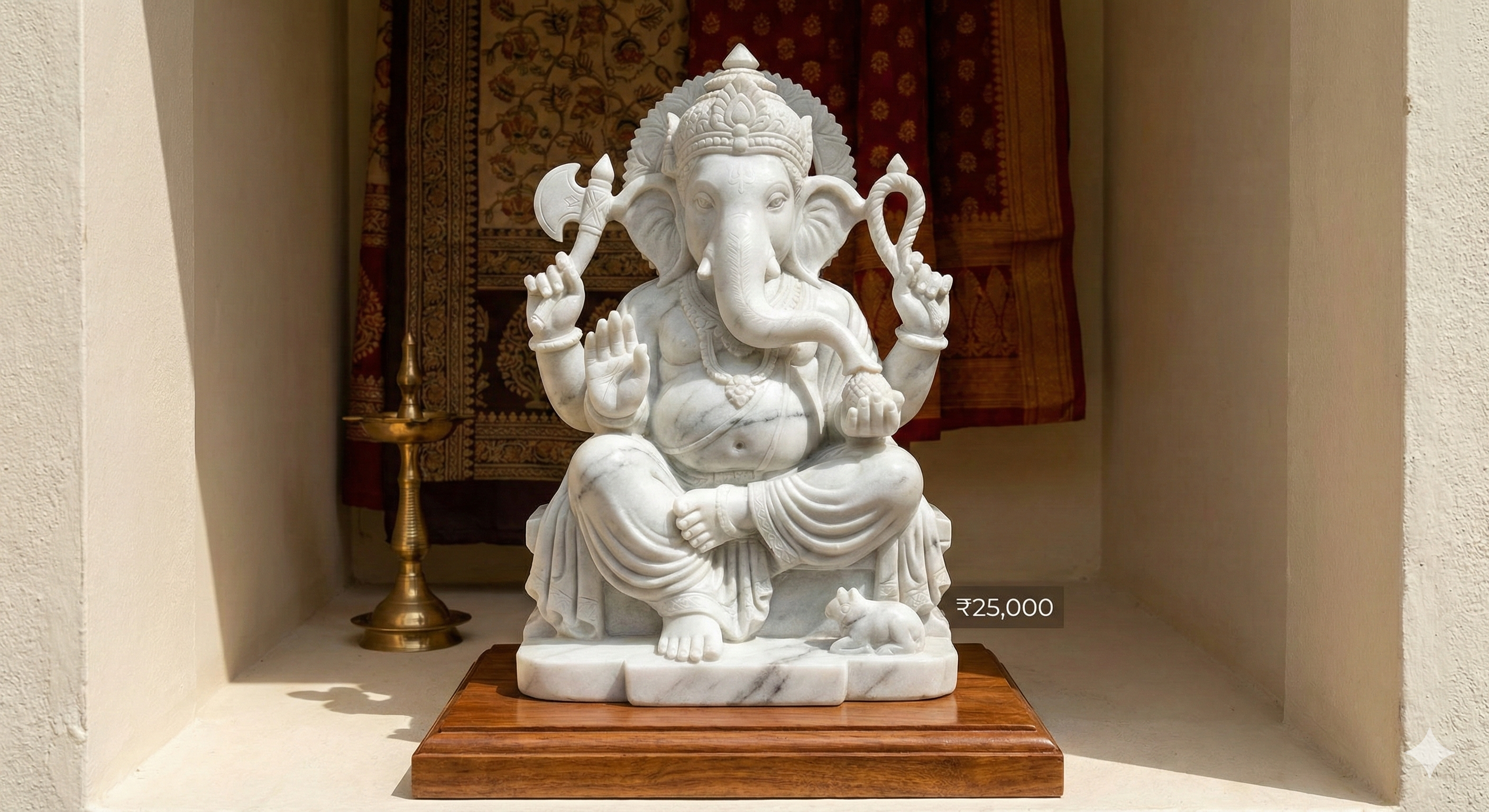 Marble Ganesh Murti